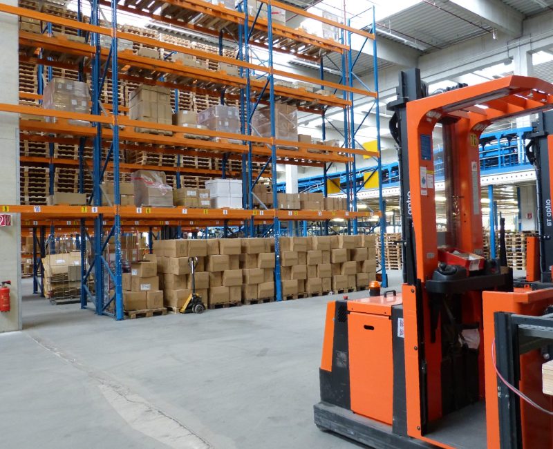 Canva – Factory with Forklift Canva - Factory with Forklift